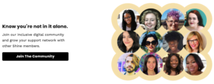 Shine added community as a feature to their app in December 2019